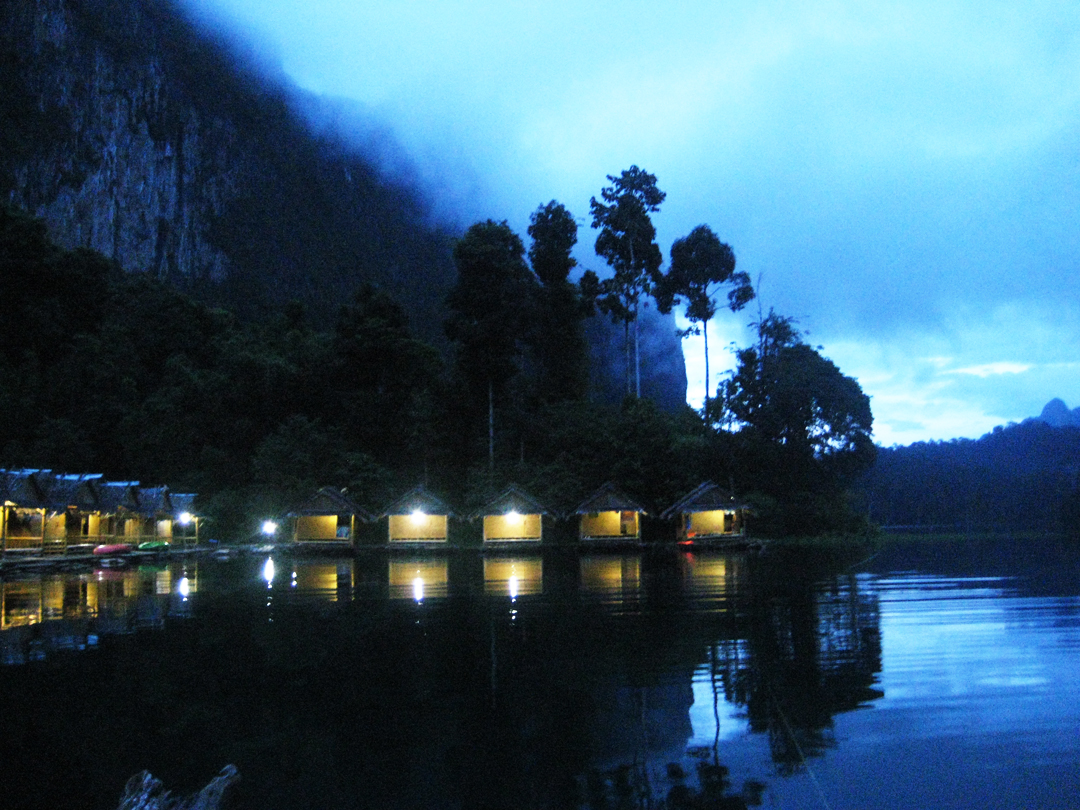Cheow Lan Raft Kitchens in Khao Sok